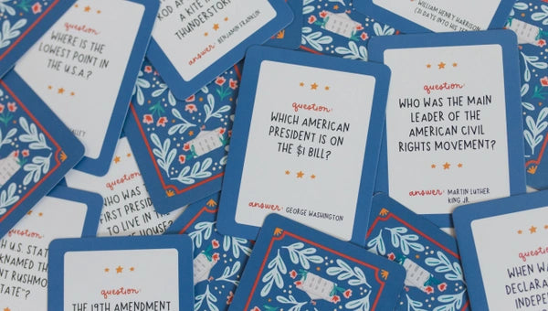 Pippi Post "USA" Trivia Cards