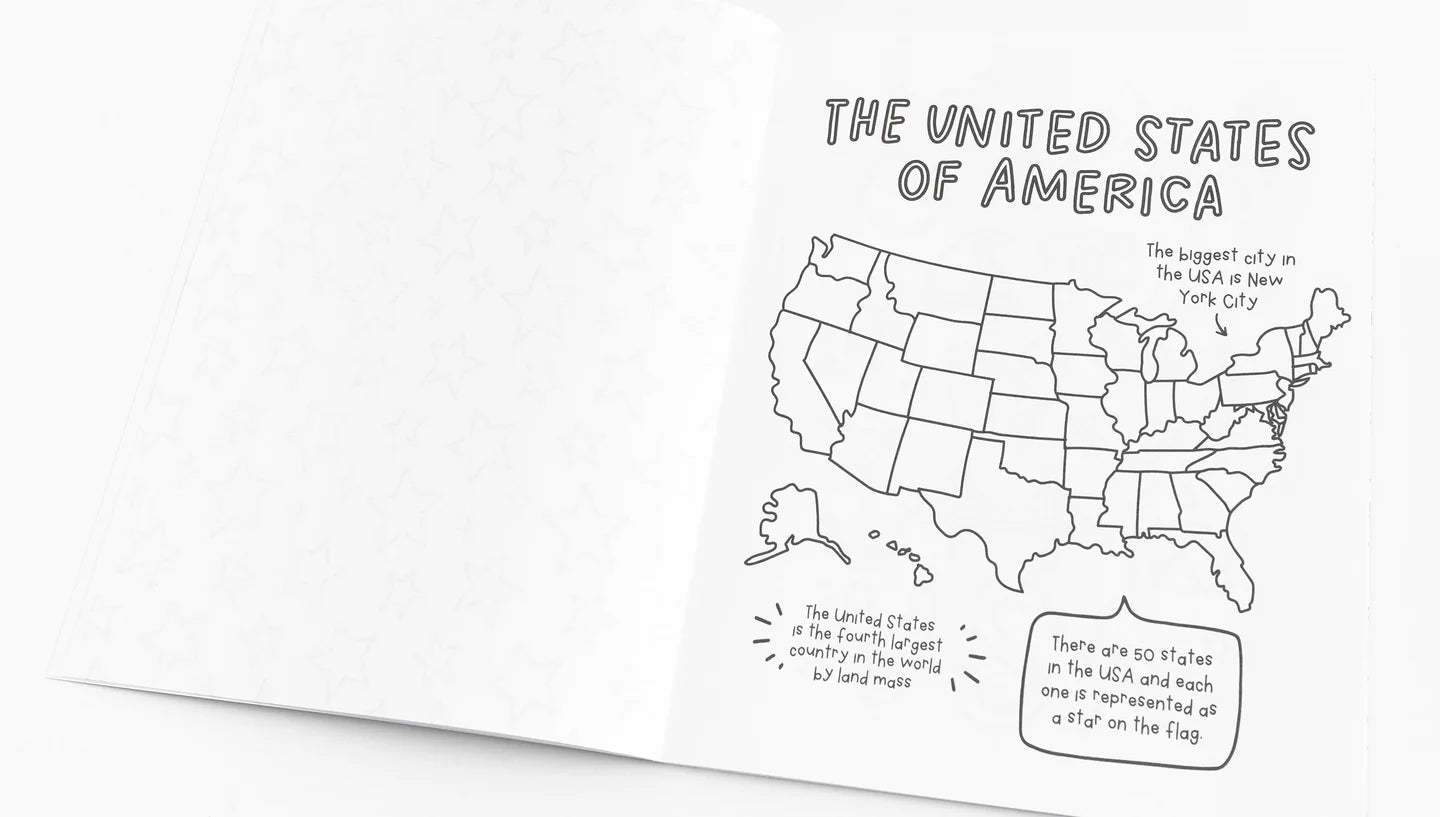 Pippi Post "USA" Coloring Book