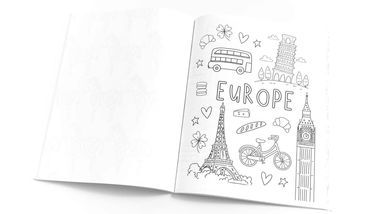 Pippi Post "Travel the World" Coloring Book