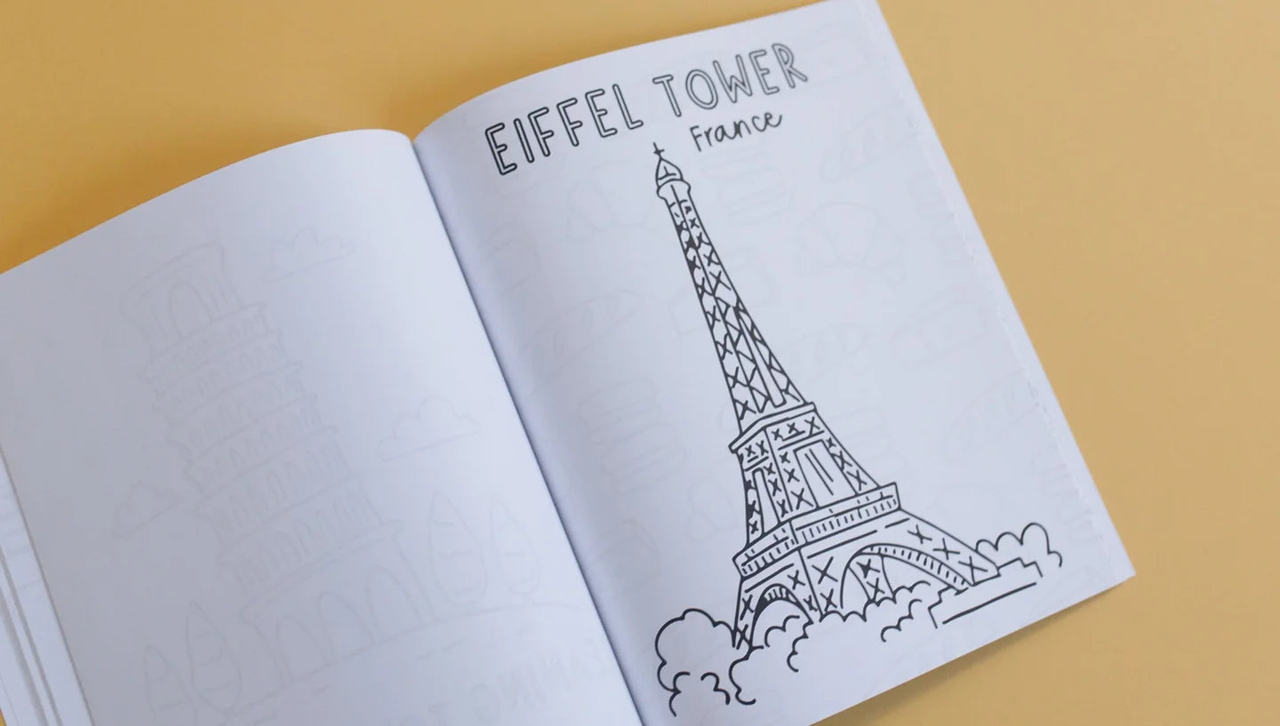 Pippi Post "Travel the World" Coloring Book