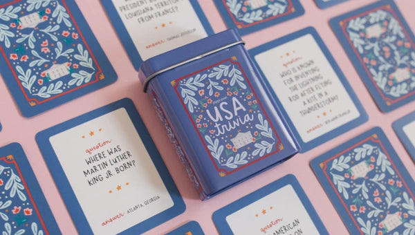 Pippi Post "USA" Trivia Cards