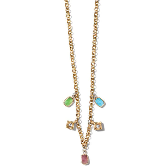 Brighton Meridian Zenith Prism Necklace-Gold Multi