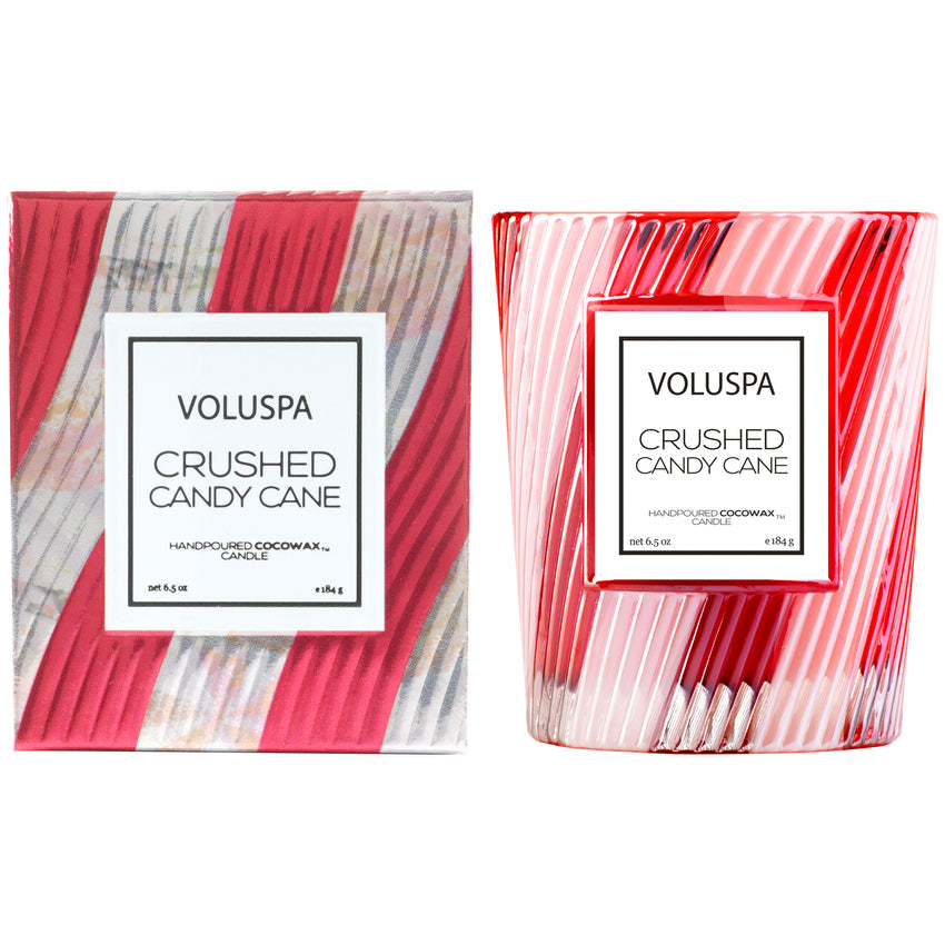 Voluspa “Crushed Candy Cane” Classic Candle