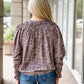 THML Mystic Long Sleeve Blouse-Grey