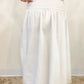 Sofie the Label "Audrey" Ruched Midi Skirt-Off White