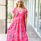 Johnny Was Ezra Dress-Hot Pink