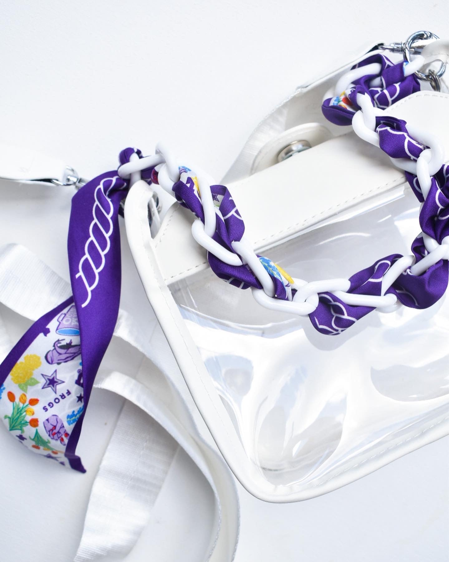 Saturday Silks "Horned Frogs" Skinny Scarf