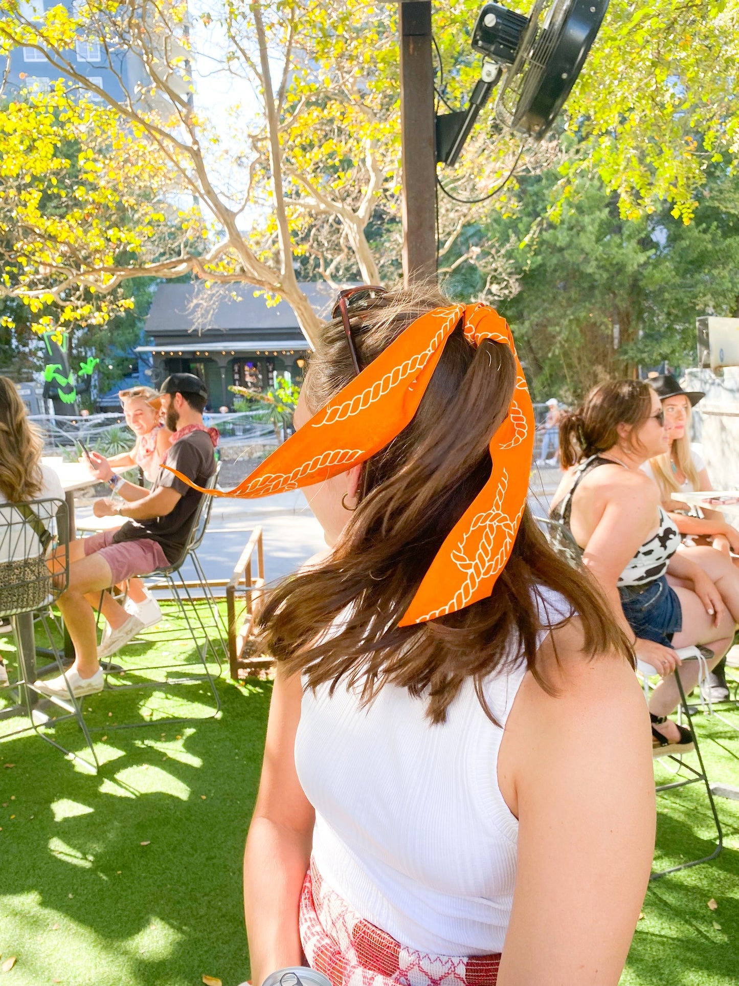 Saturday Silks "Texas Longhorns" Skinny Scarf