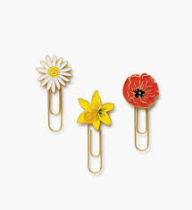 Rifle Paper Co. Enamel Paper Clip Set - Garden Study