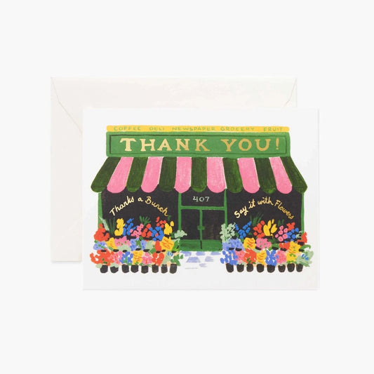 Rifle Paper Co. "Flower Shop" Thank You Card
