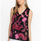 Johnny Was Button Back Linen Tank - Cassia