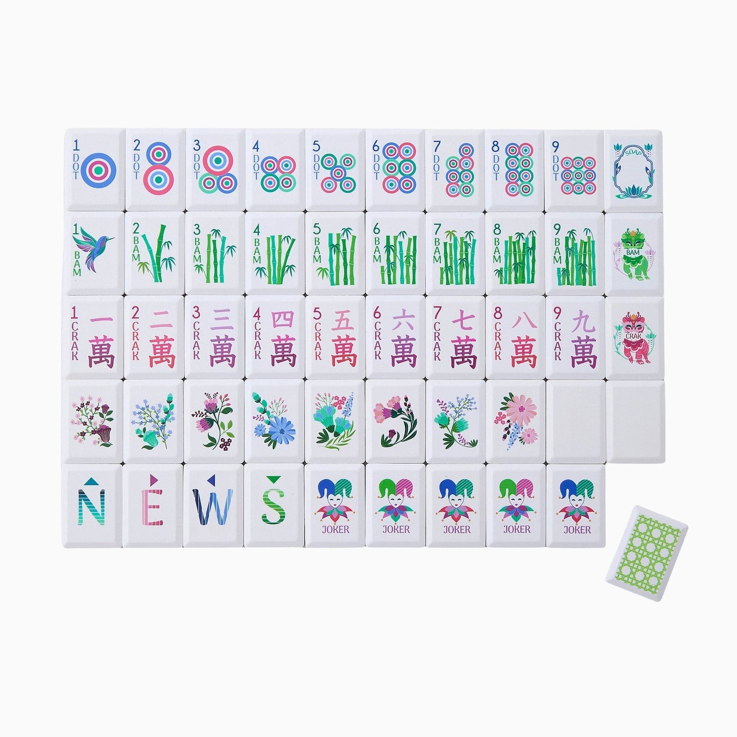 Oh My Mahjong Debutant Tile Set-Jardin