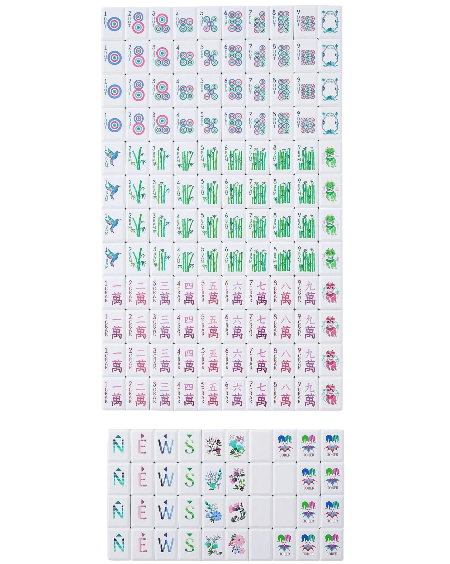 Oh My Mahjong Debutant Tile Set-Jardin