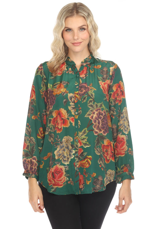 Johnny Was Yoella Tunic-Zinnia Meadow