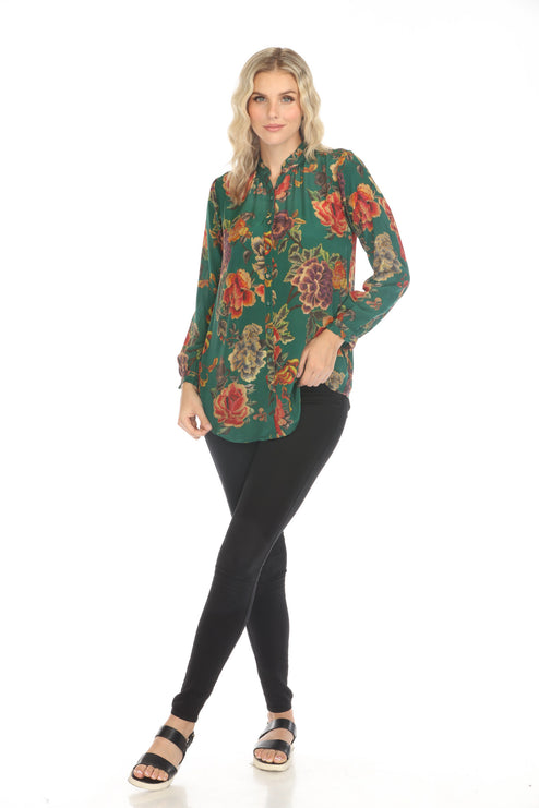 Johnny Was Yoella Tunic-Zinnia Meadow