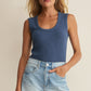 Z Supply Leisurely Tank-Navy Blue