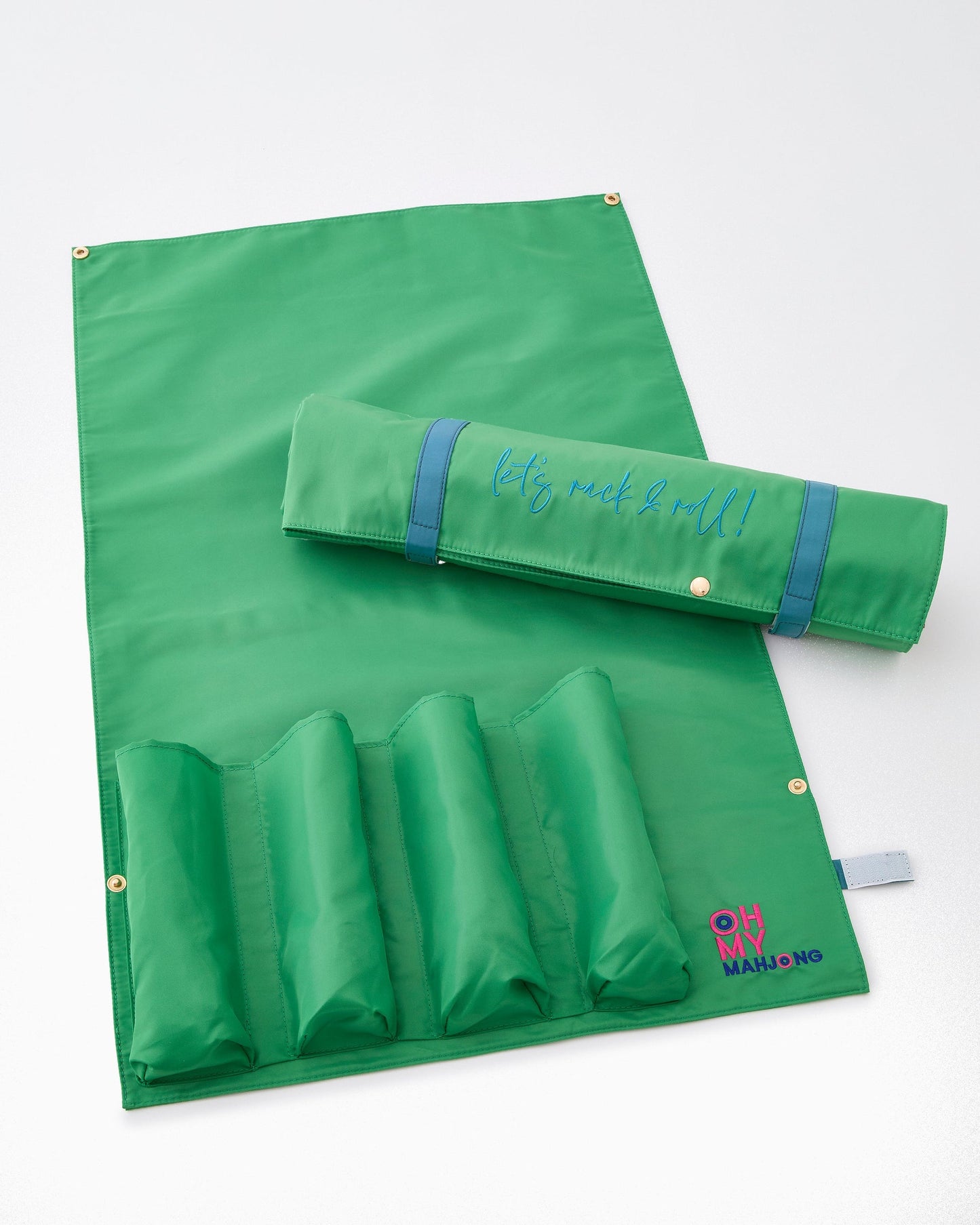 Oh My Mahjong Let's Rack & Roll Bag- Kelly Green