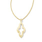 Kendra Scott Abbie Small Long Pendant Necklace-Mixed Metal