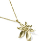 Kendra Scott Anya Flower Long Pendant Necklace-Gold