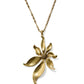 Kendra Scott Anya Flower Long Pendant Necklace-Vintage Gold