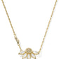 Kendra Scott Anya Flower Short Pendant Necklace - Gold Ivory Mix