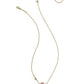 Kendra Scott Anya Flower Short Pendant Necklace - Gold Light Pink Mix