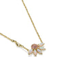 Kendra Scott Anya Flower Short Pendant Necklace - Gold Light Pink Mix