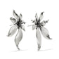 Kendra Scott Anya Flower Stud Earrings-Vintage Silver