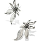 Kendra Scott Anya Flower Stud Earrings-Vintage Silver