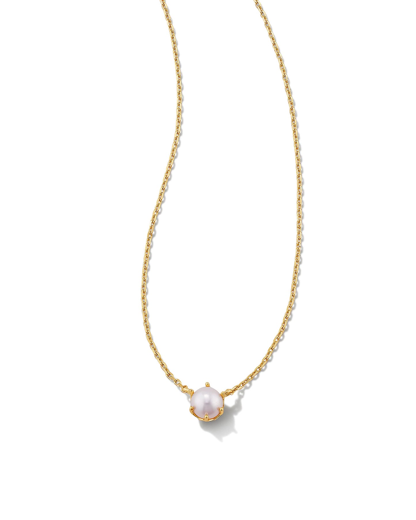 Kendra Scott Ashton Pendant Necklace-Gold/Freshwater Pearl