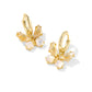 Kendra Scott Bianca Butterfly Huggie Earring-Gold Iridescent White