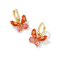 Kendra Scott Bianca Butterfly Huggie Earring-Gold Orange Mix