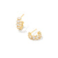 Kendra Scott Cailin Earrings-Gold/White CZ
