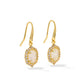 Kendra Scott Daphne Crystal Frame Drop Earring-Gold Ivory MOP