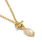 Kendra Scott Daphne Crystal Frame Toggle Necklace-Gold Ivory MOP