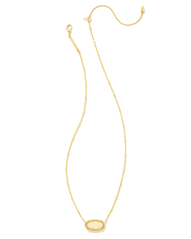 Kendra Scott Susie Gold Short Pendant Necklace in Bright White Kyocera –  Specialty Design Company