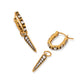 Kendra Scott Fate Huggie-Gold/White CZ