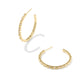 Kendra Scott Fate Hoop-Gold/White CZ