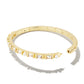 Kendra Scott Gracie Bangle Bracelet-Gold White Mix