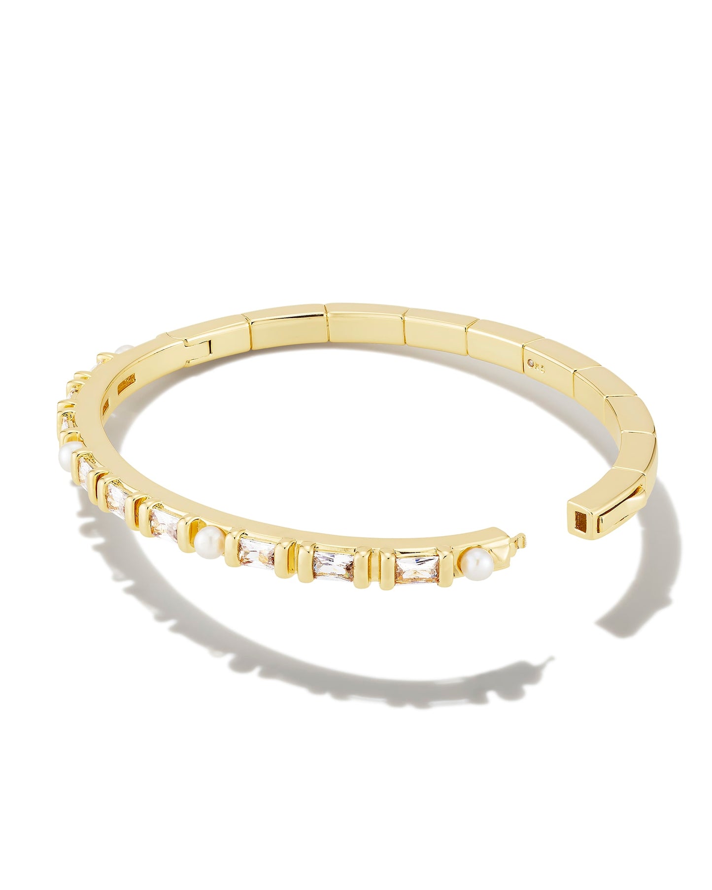 Kendra Scott Gracie Bangle Bracelet-Gold White Mix