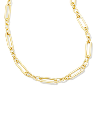 Kendra Scott Heather Link Chain Necklace-Gold or Silver