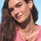 Kendra Scott Jane Gold Strand Necklace - Gold White Enamel