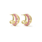 Kendra Scott Jane Huggie Earrings - Gold Dark Pink Enamel