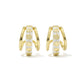 Kendra Scott Jane Huggie Earrings - Gold White Enamel