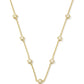 Kendra Scott Jane Gold Strand Necklace - Gold White Enamel