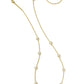 Kendra Scott Jane Gold Strand Necklace - Gold White Enamel