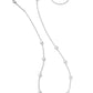 Kendra Scott Jane Silver Strand Necklace - Silver White Enamel