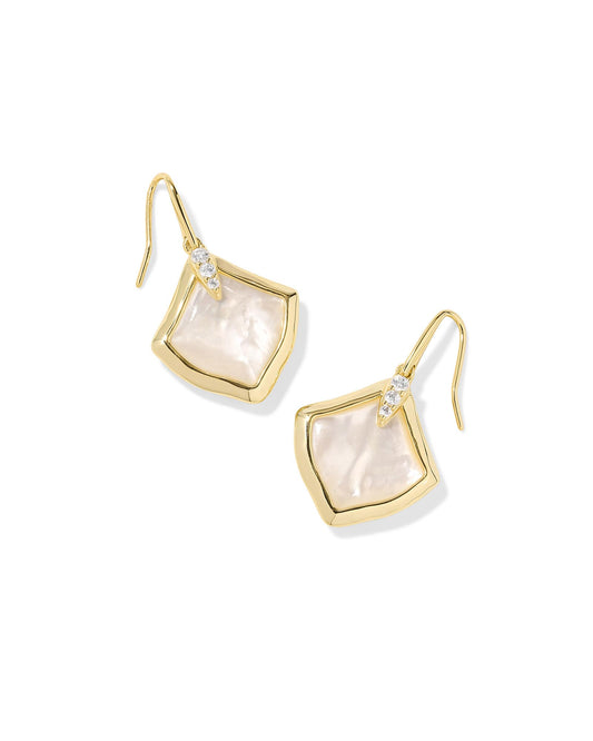 Kendra Scott Joelle Drop Earring-Gold Ivory MOP