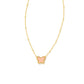 Kendra Scott Lillia Small Short Pendant Necklace-Gold Light Pink Drusy