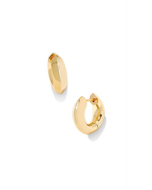 Kendra Scott Mikki Huggie Earrings-Gold